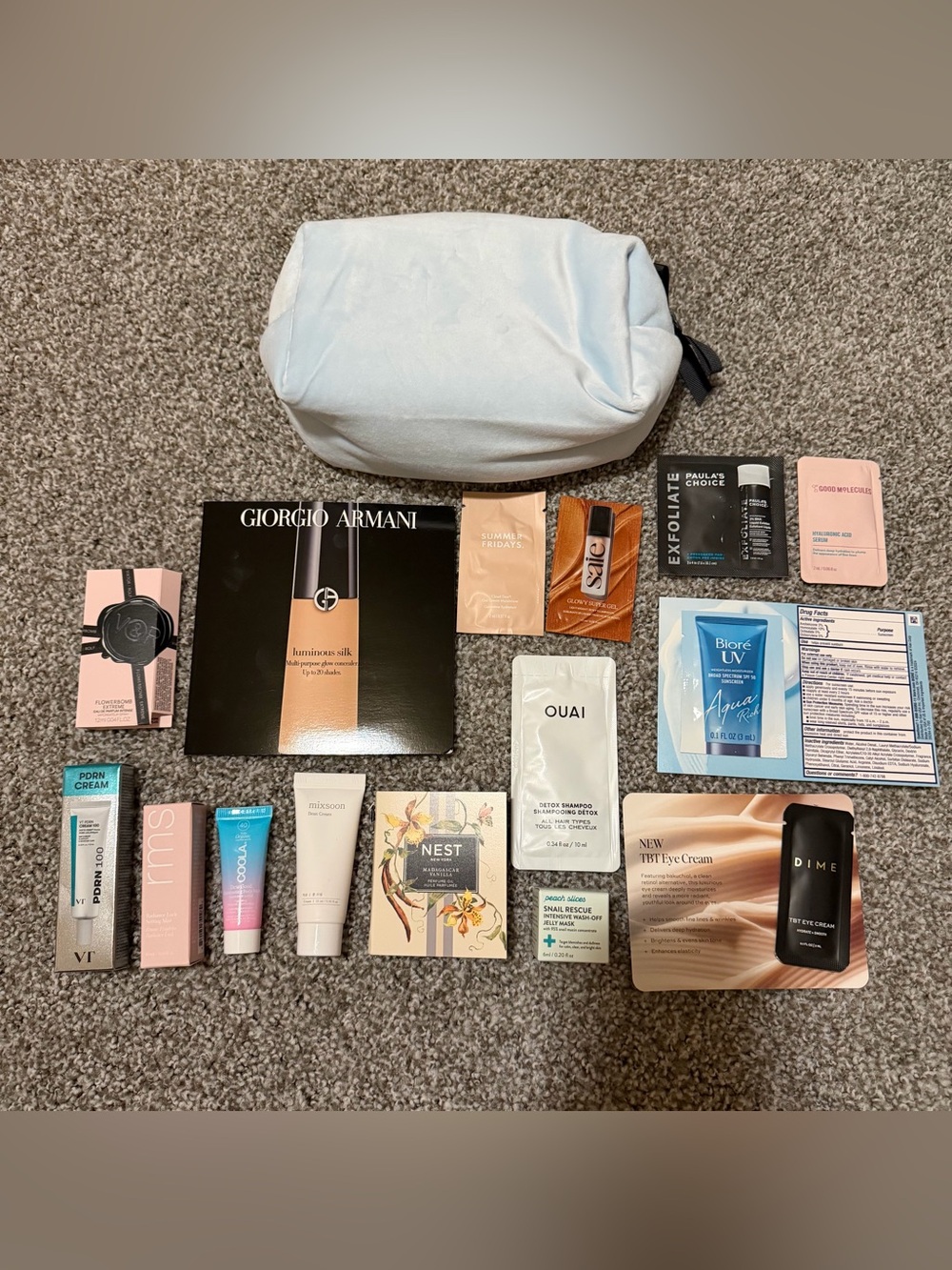 NEW Makeup & Skincare Sample Bundle & Brand New Makeup Bag